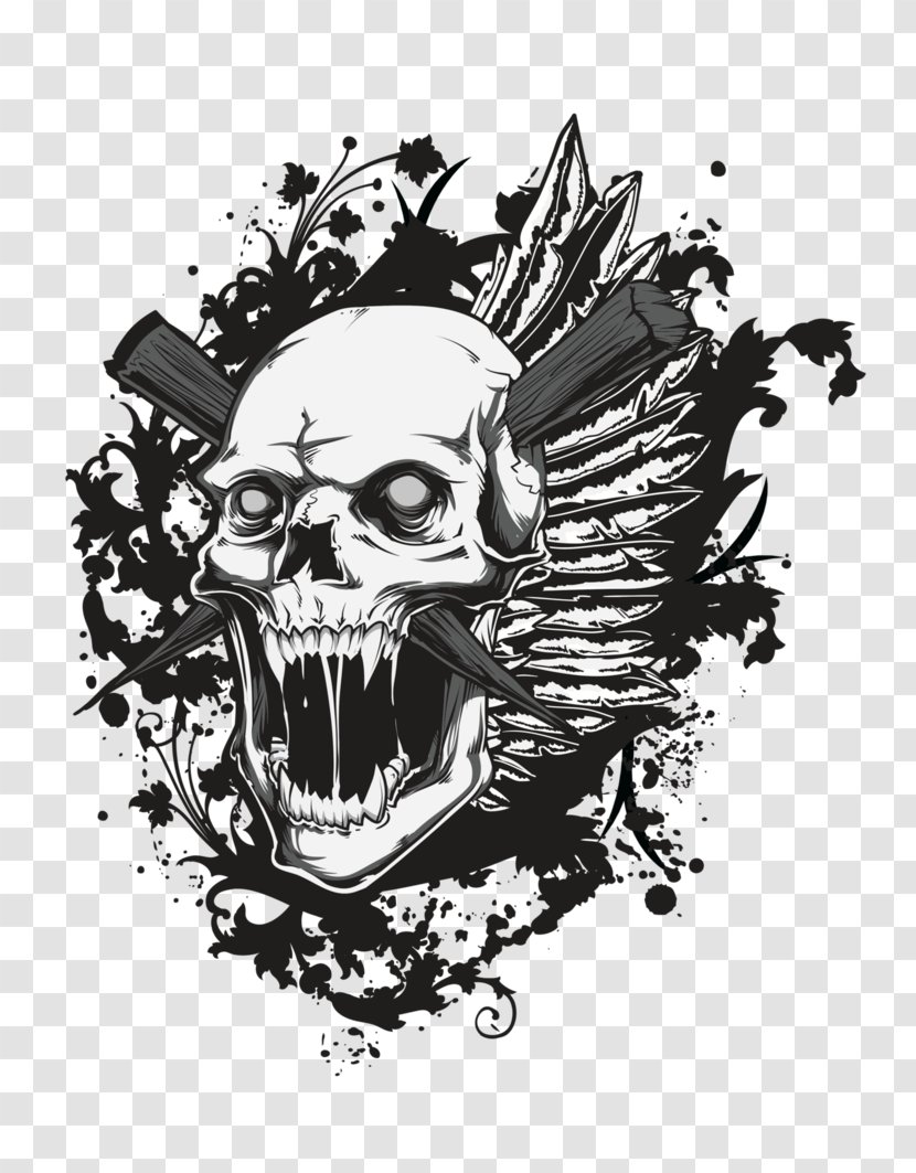 Skull Royalty-free Drawing - Tree - Megadeth Transparent PNG