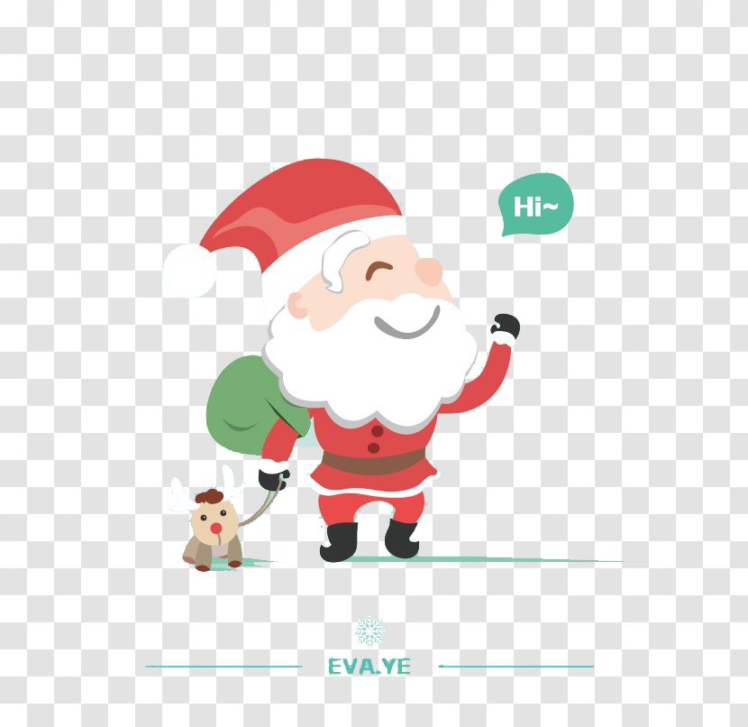 Santa Claus Christmas Ornament - Apartment - Flat Cartoon Transparent PNG