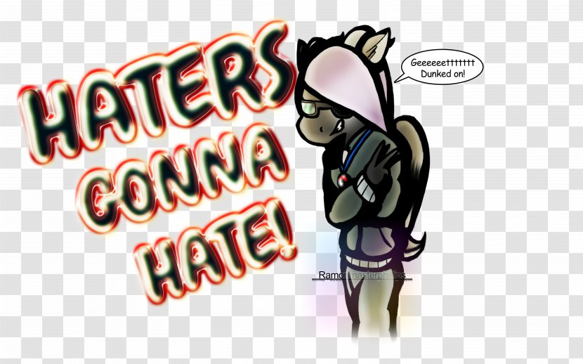 Logo Character Font - Haters Gonna Hate Transparent PNG