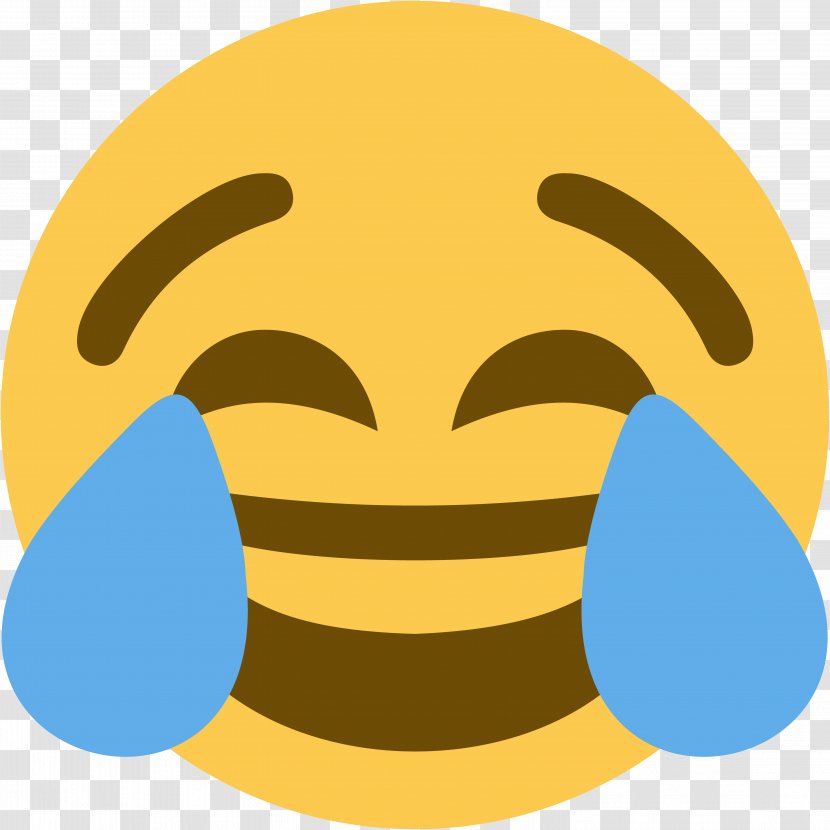 Face With Tears Of Joy Emoji Crying Sticker Discord - Nose Transparent PNG