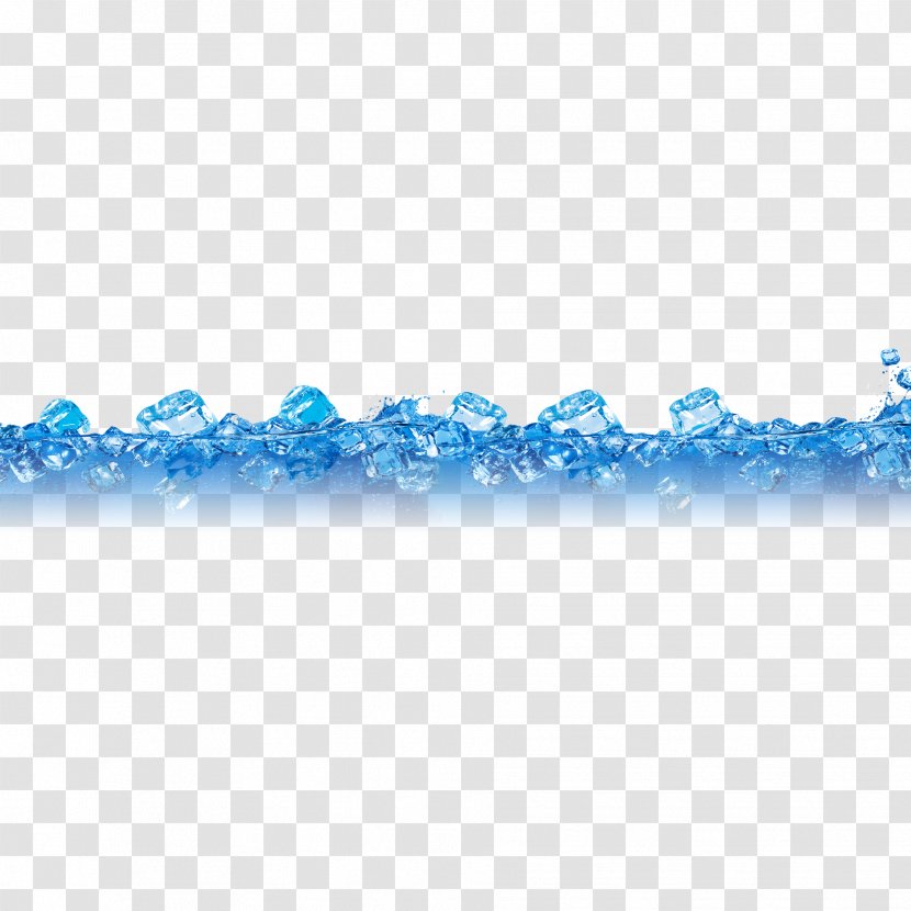Design Blue Ice Advertising Download - Water - Chunks Of Transparent PNG