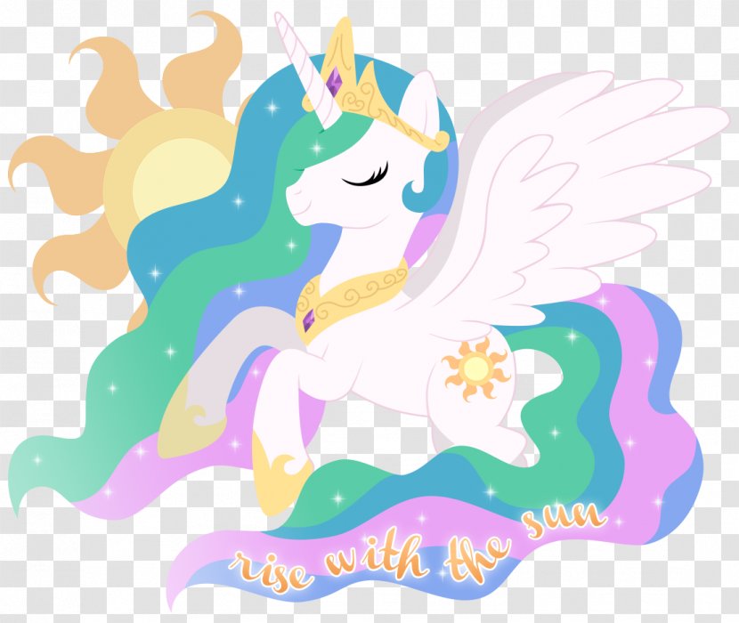 Pony Princess Celestia Horse - Art - Sun Rise Transparent PNG