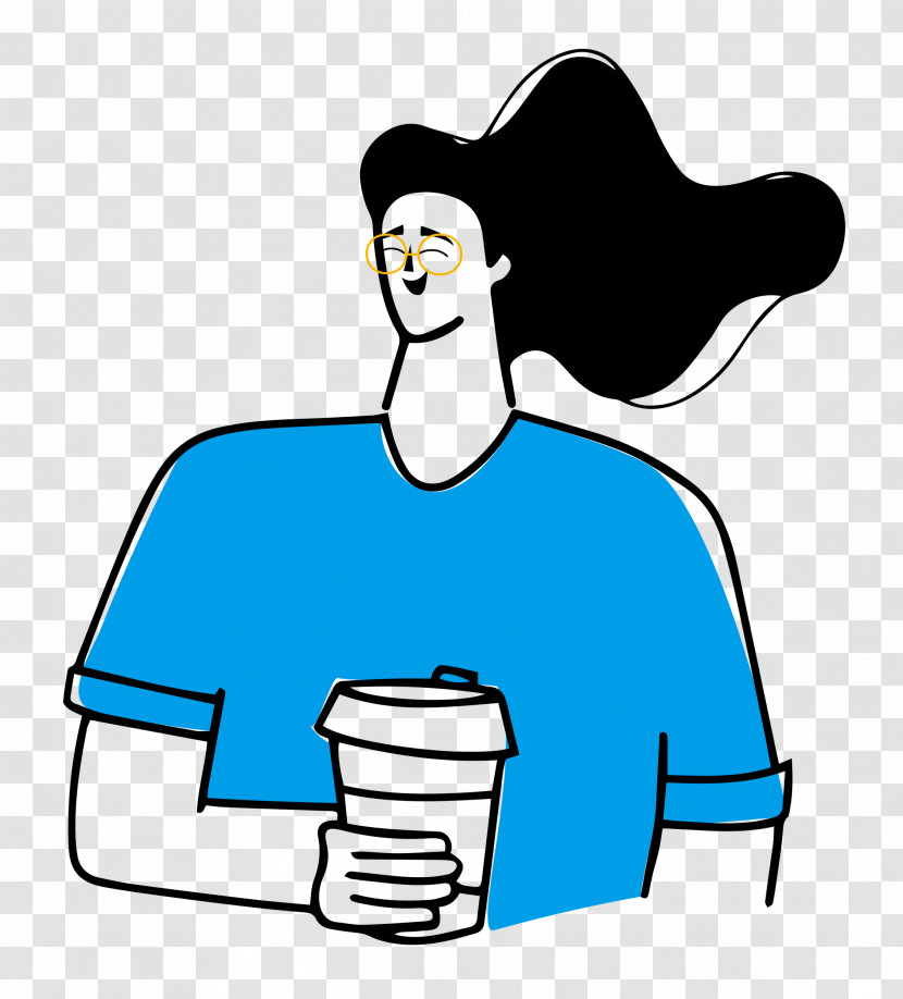 Holding Coffee Transparent PNG