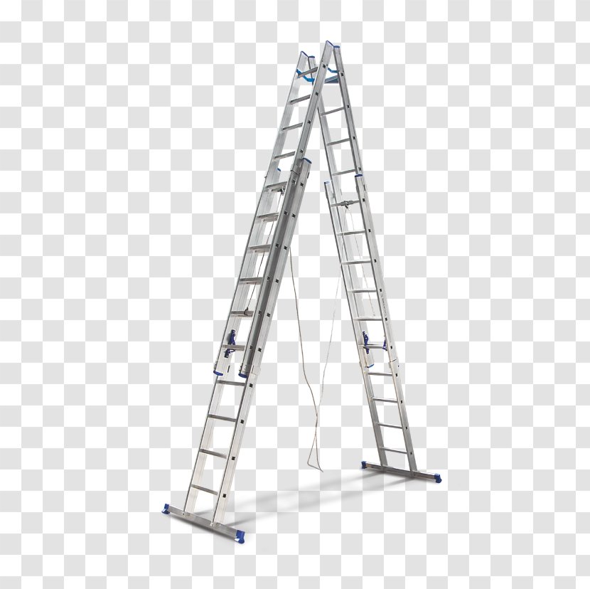 Hailo Combi Ladder 3 Section Capacity 150kg Rungs And Stairs Aluminium Scaffolding Transparent PNG