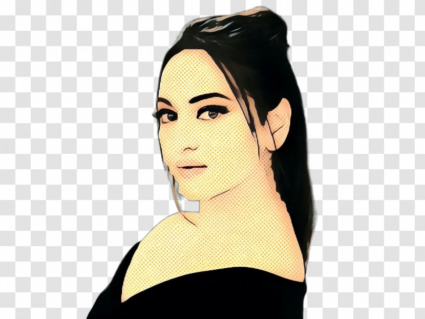 Sonakshi Sinha Actor Image Dabangg Film - Face - Forehead Transparent PNG