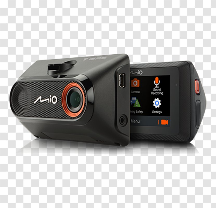 Car Dashcam GPS Navigation Systems Mio Technology Camera - Traffic Collision Transparent PNG