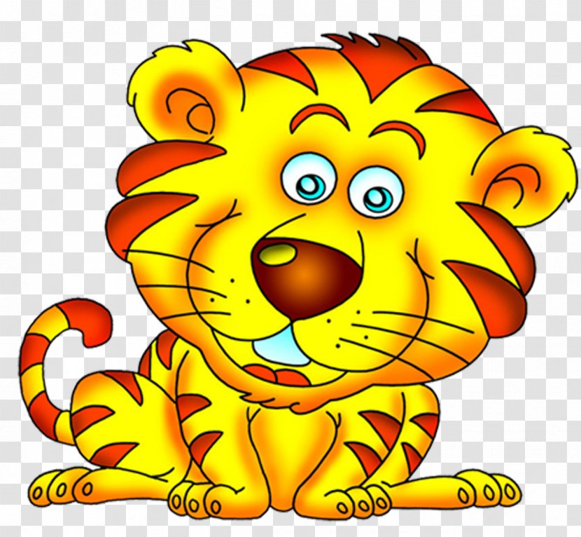 Tiger Chinese New Year - Recreation - Cartoon Golden Image Transparent PNG