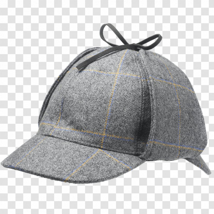 Sherlock Holmes Deerstalker Hat Cap Tweed Transparent PNG