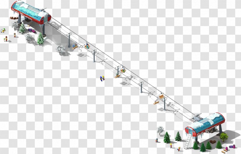Ski Lift Skiing Chairlift Transparent PNG