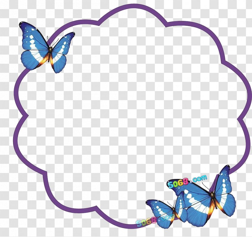 Butterfly Pupa Clip Art - Heart - Border Transparent PNG