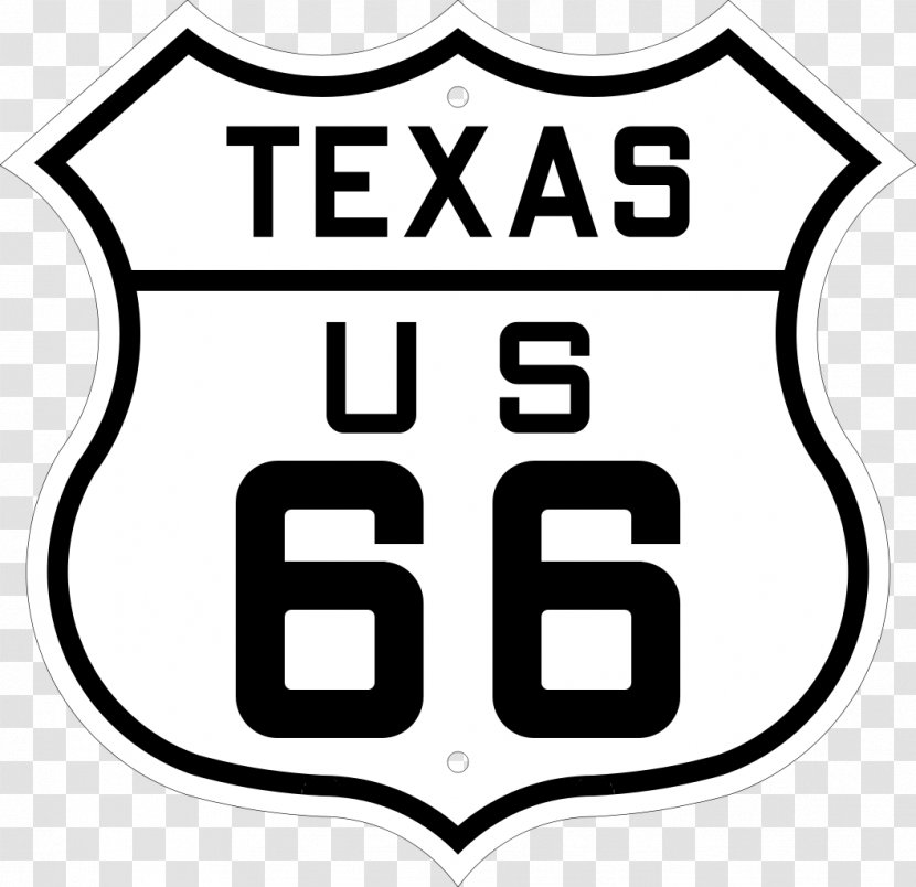 U.S. Route 66 Arizona US Numbered Highways Shield - Traffic Sign - Texas Highway Transparent PNG