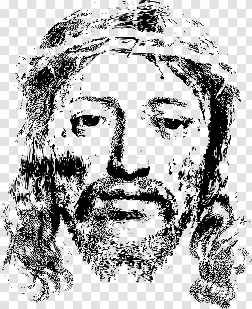Bible Holy Face Of Jesus Crown Thorns Christianity - Apostle - Christ Transparent PNG