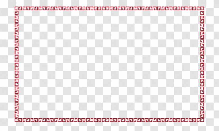 Area Placemat Pattern - Symmetry - Free Creative Pull Red Border Transparent PNG