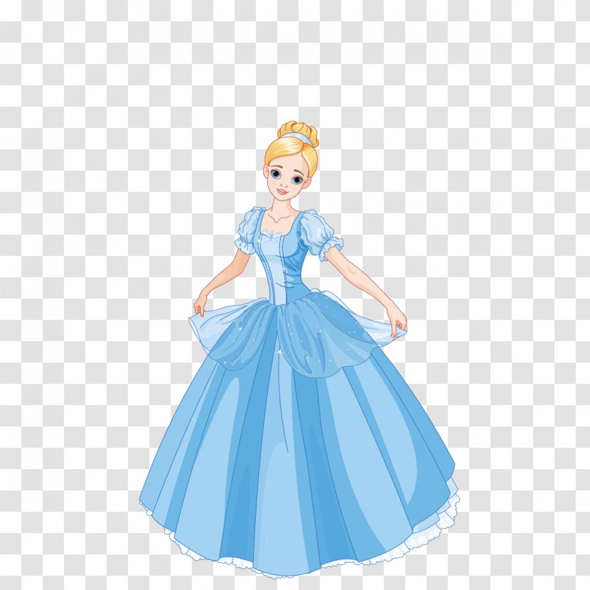 Ball Gown Clip Art - Frame - Cute Princess Transparent PNG