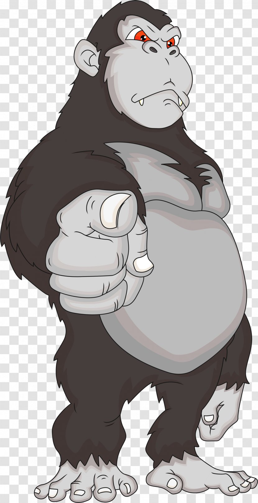 Gorilla Royalty-free Clip Art - Cartoon Transparent PNG