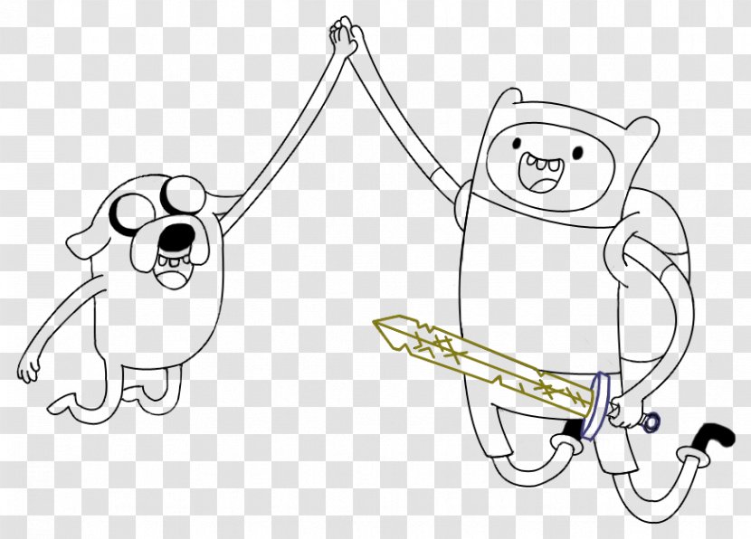 /m/02csf Line Art Drawing Carnivores Finger - Silhouette - Finn And Jake Transparent PNG