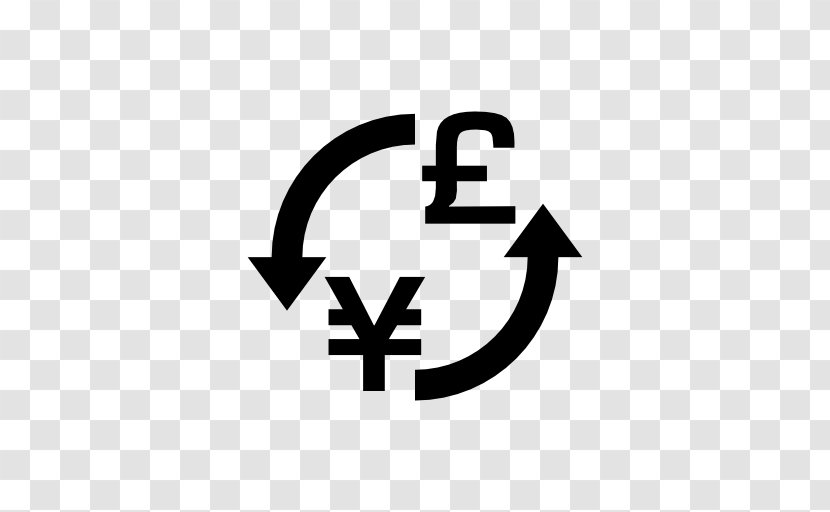 Pound Sterling Renminbi Logo Money - Black And White - Japanese Yen Transparent PNG