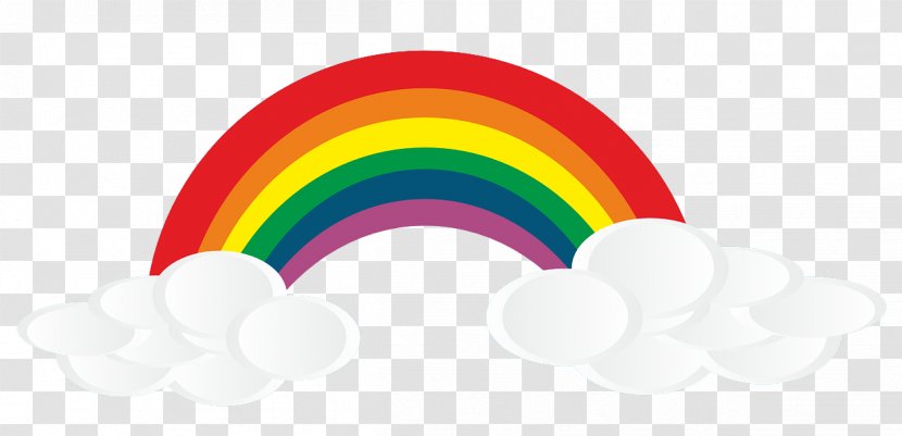 Cloud Rainbow Free Content Clip Art - White - Hd Cliparts Transparent PNG