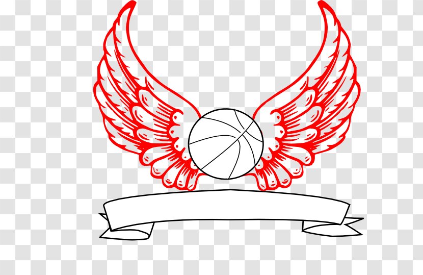 Gabriel Angel Clip Art - Wing - Red Basketball Cliparts Transparent PNG