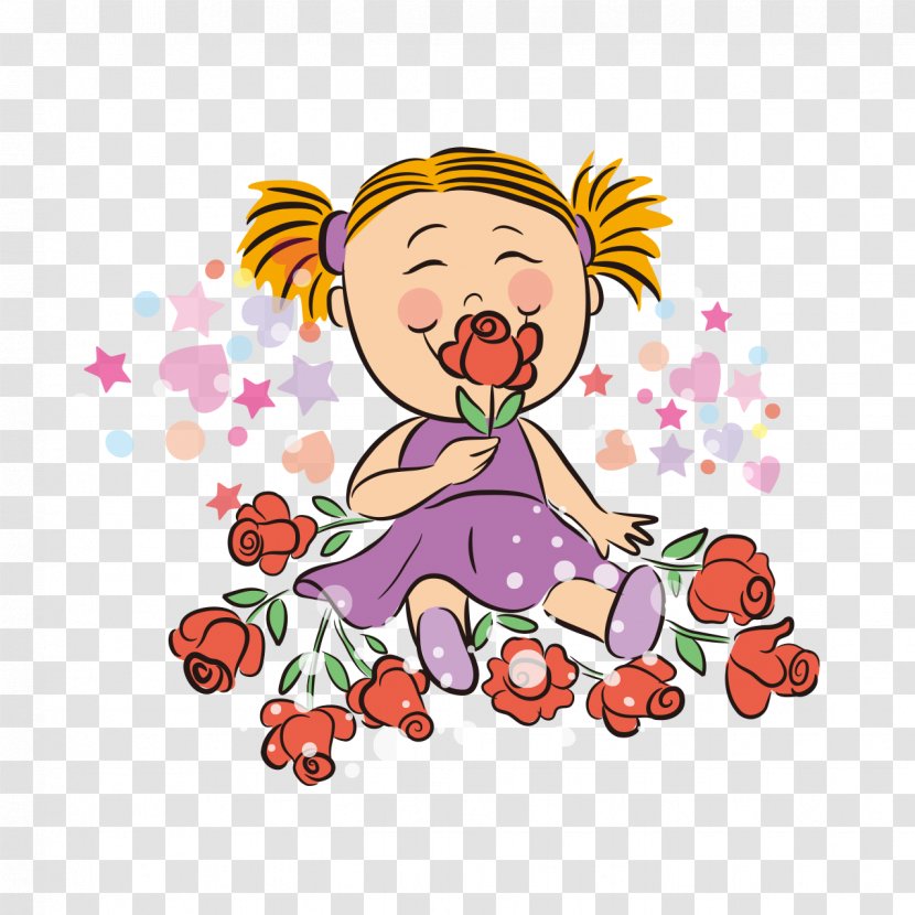 Cartoon Stock Photography Illustration - Fictional Character - Doll Roses Transparent PNG