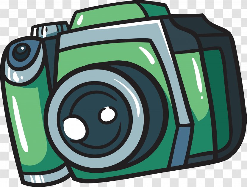 Camera Computer File - Illustration - Green Hand Drawn Transparent PNG