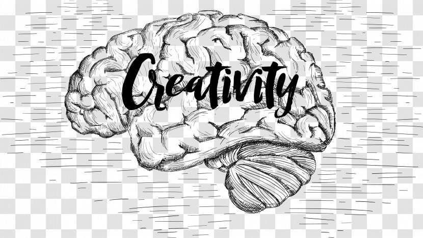 Drawing Brain Imagination Central Nervous System - Cartoon - Hand Drawn Brain, Creativity, Transparent PNG