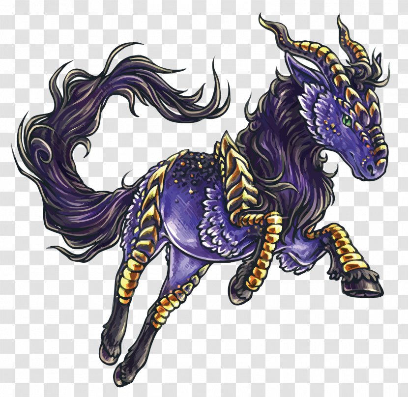 Horse Legendary Creature Qilin Fantasy - Vector Unicorn Transparent PNG