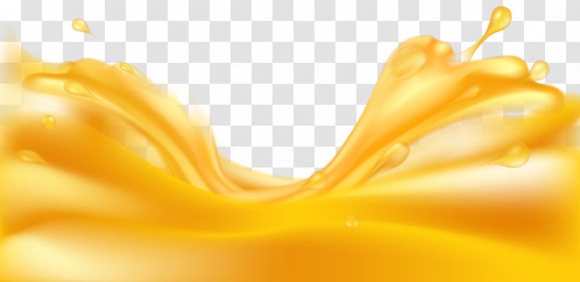 Juice Yellow Amber Wallpaper - Orange - Splash Flower Transparent PNG
