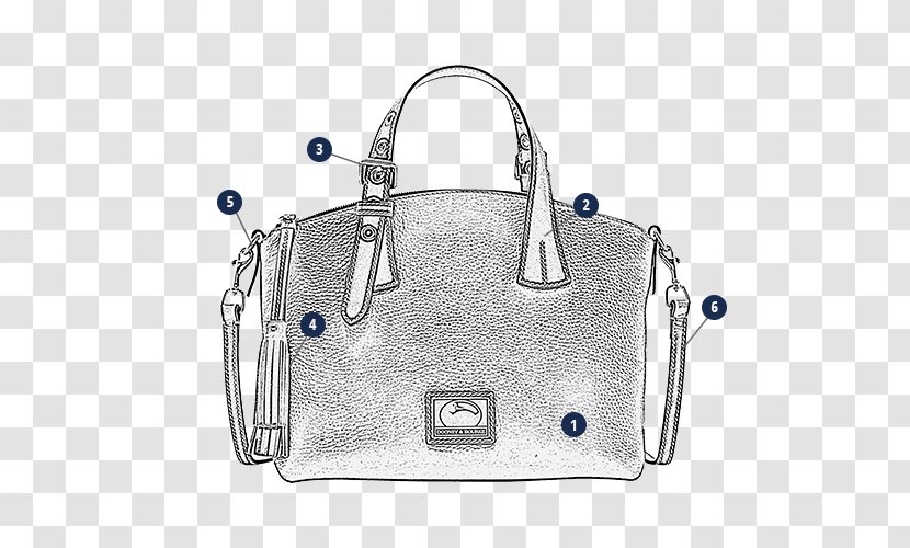 Tote Bag Dooney & Bourke Patterson Leather Trina Satchel Women's - White - And Handbags Transparent PNG