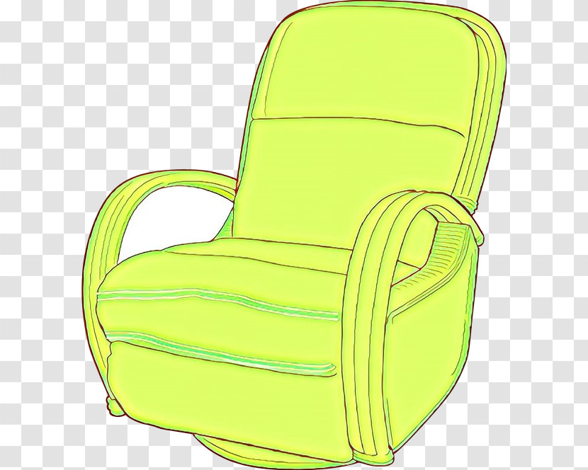 Green Chair Yellow Furniture Recliner Transparent PNG