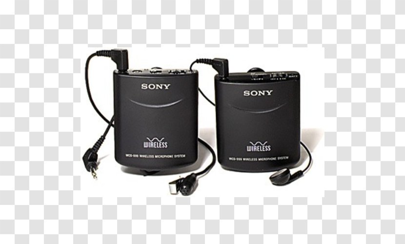 Audio Microphone Wireless Sony WCS-999 - Camera Transparent PNG
