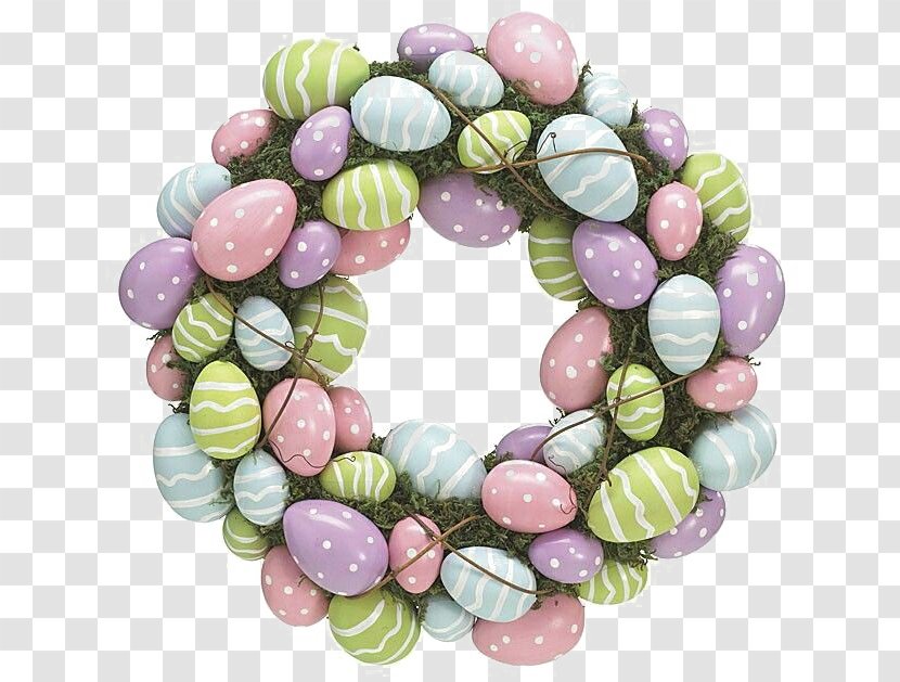 Easter Egg Clip Art Wreath - Bead Transparent PNG