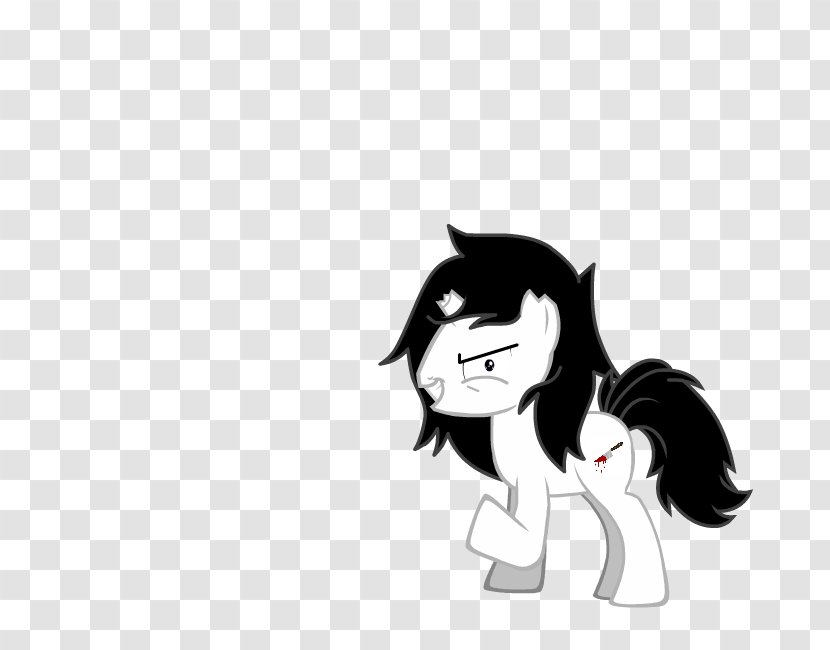 Whiskers Cat Pony Horse Legendary Creature - Flower - Jeff The Killer Transparent PNG
