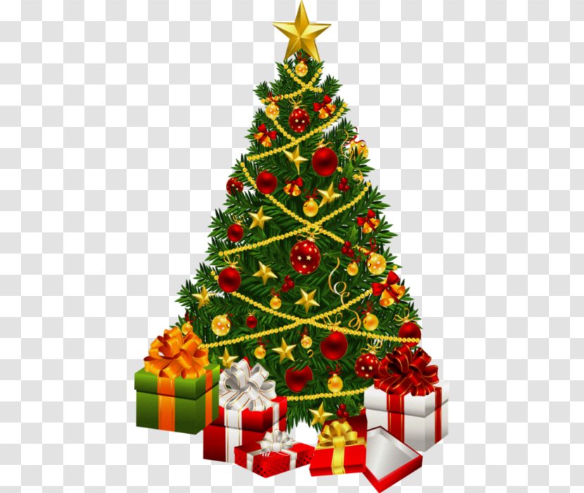 Christmas Tree Gift New Year - Decor Transparent PNG