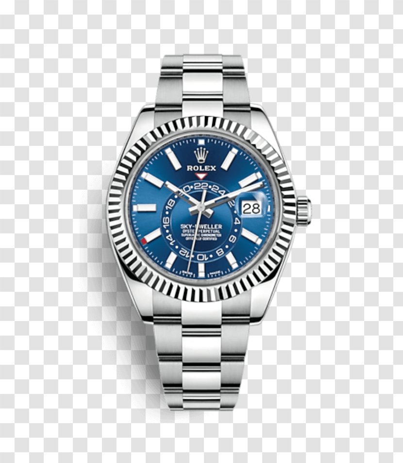 Rolex Sea Dweller Sky-Dweller Steel Watch - Cobalt Blue Transparent PNG