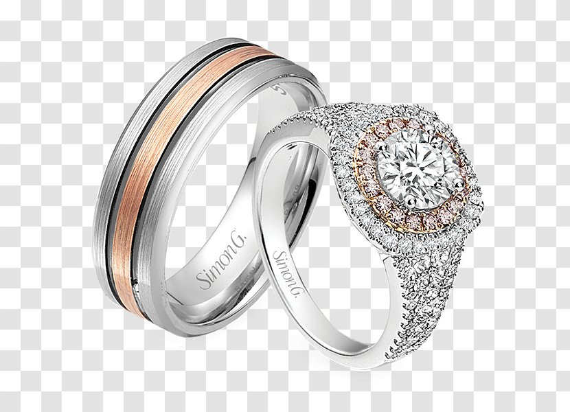 Engagement Ring Jewellery Wedding Diamond - Rings - Simon G Jewelry Couple Transparent PNG
