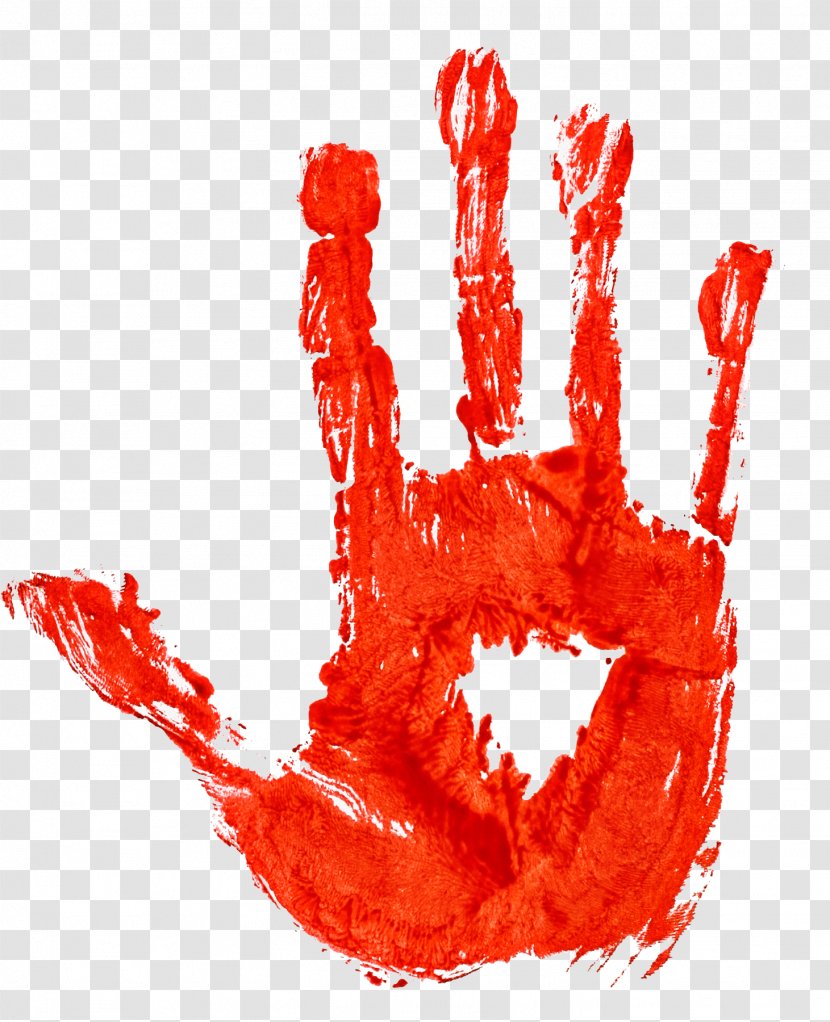 Theatrical Blood Hand Bloodstain Pattern Analysis Finger - Digit - Scars Transparent PNG