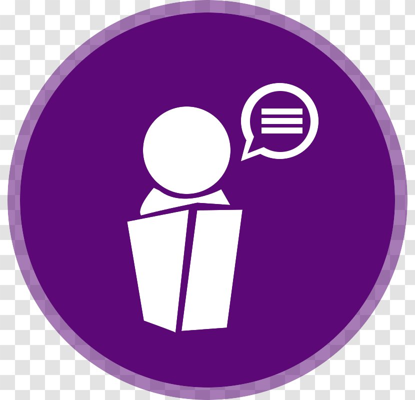 Logo Debate Symbol Image - Violet Transparent PNG