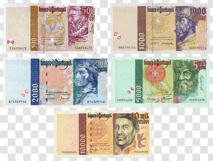 Portugal Portuguese Escudo Banknote Central Bank - Cash - 500 Euro Note Transparent PNG
