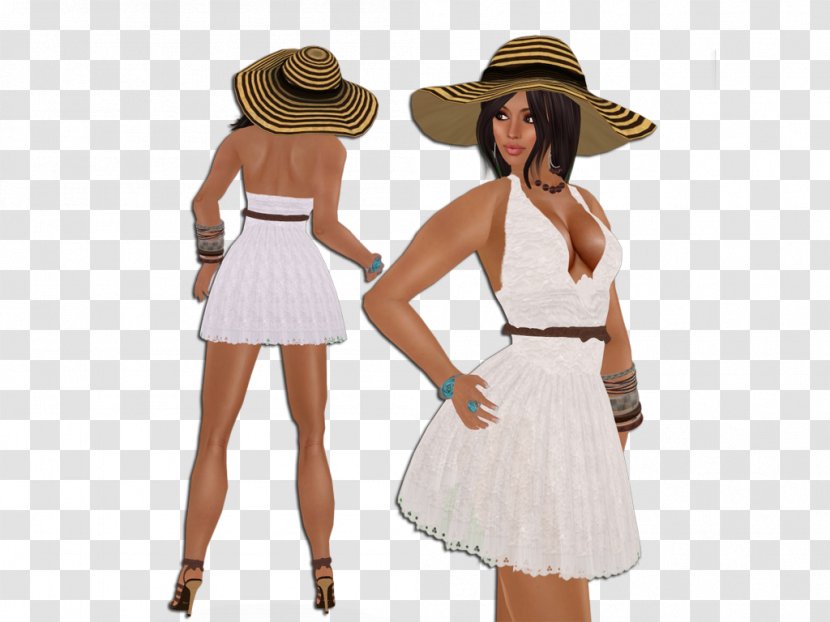 Cocktail Dress Fashion - Neck - Second Life Outfits Transparent PNG