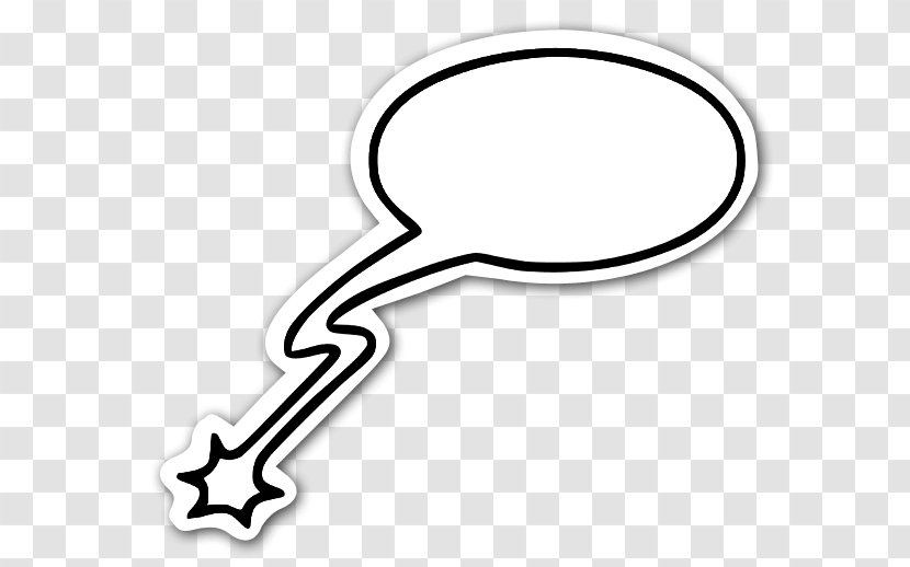 Speech Balloon Language Clip Art - Black And White - Word Transparent PNG
