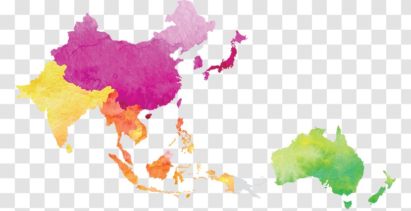 World Vector Map Asia Transparent PNG