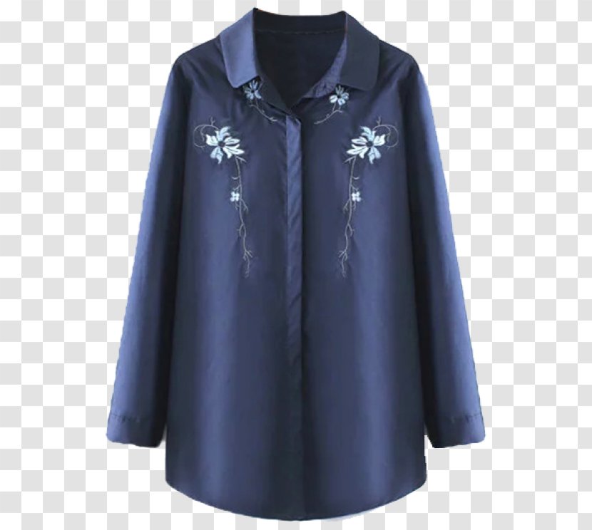 Cobalt Blue Blouse - Shirt - Plus-size Clothing Transparent PNG