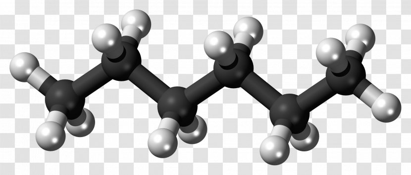 Hexane Molecule Isomer Jmol Pentane - Hydrocarbon - 3d Sphere Transparent PNG
