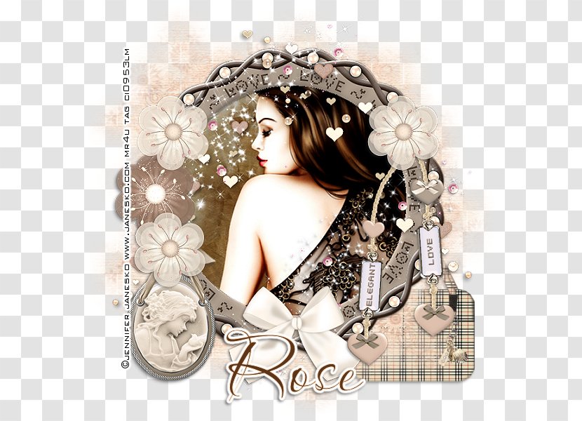 Black Hair Picture Frames Flower Clothing Accessories Transparent PNG