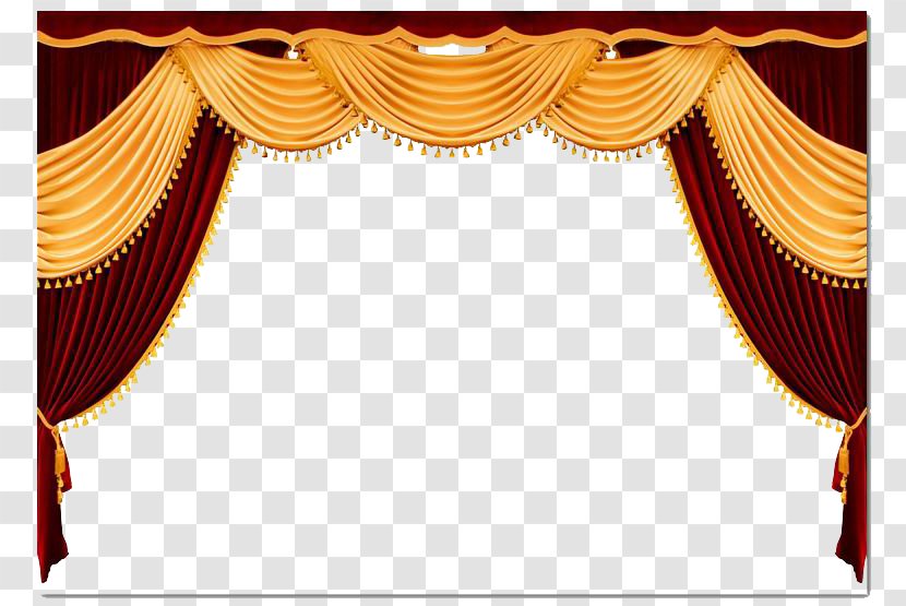 Window Theater Drapes And Stage Curtains - Red Transparent PNG