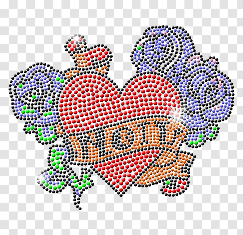 Cross-stitch Visual Arts Clip Art Illustration Point - Flower - Beaded Badge Transparent PNG