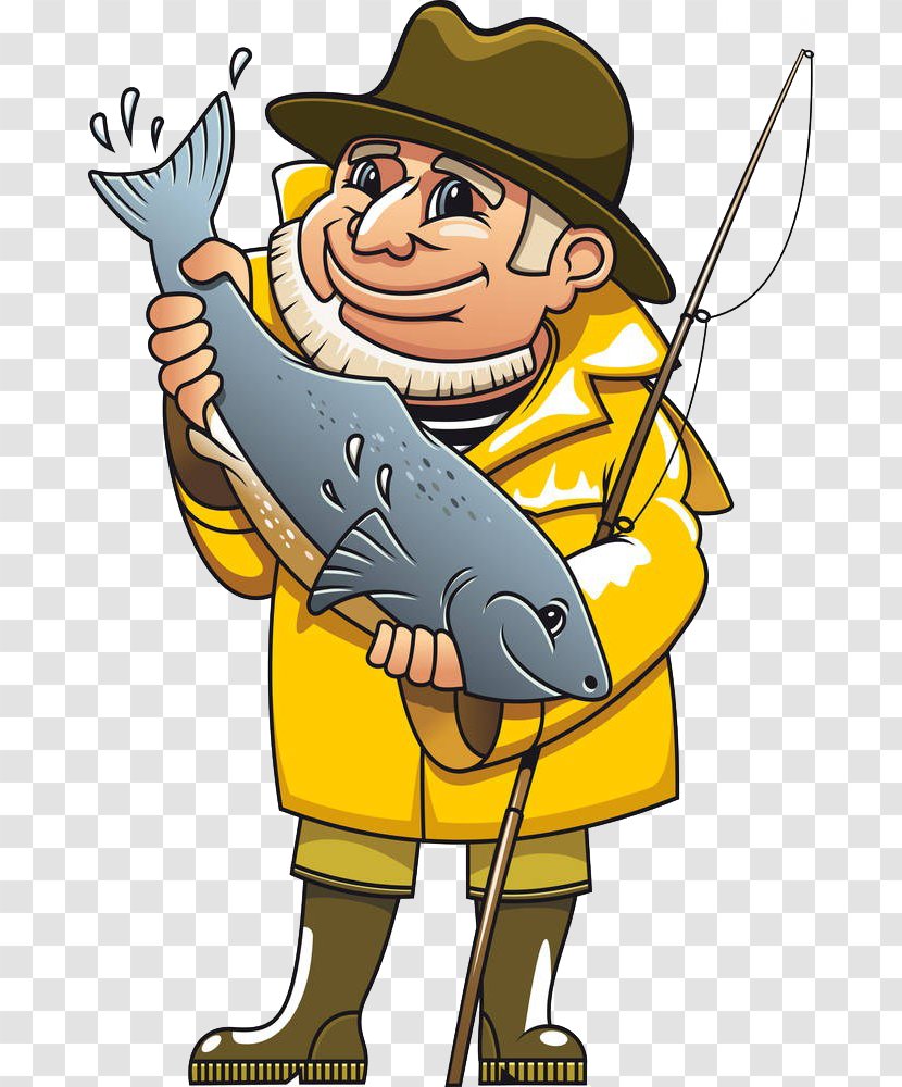 Fisherman Royalty-free Fishing Clip Art - Drawing - Old Man Transparent PNG