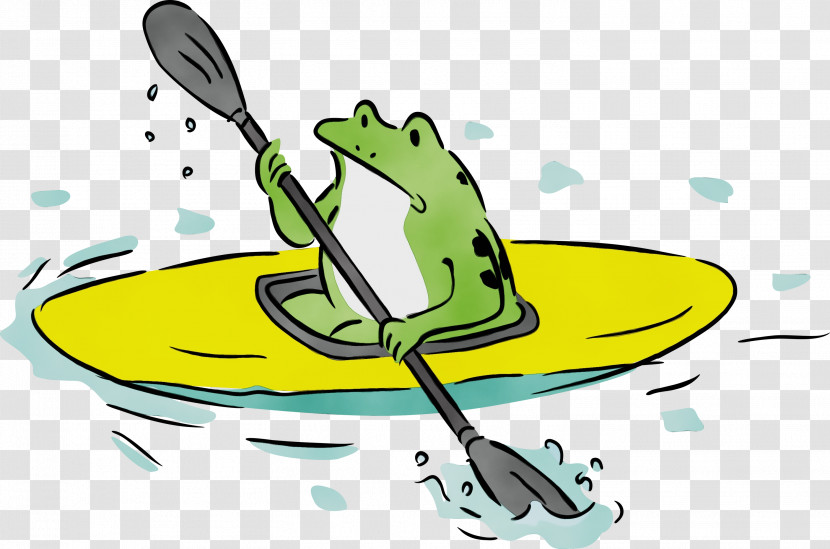 Frogs Cartoon Yellow Water Plant Transparent PNG