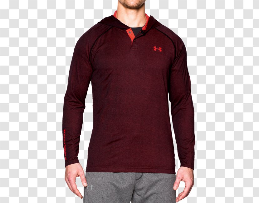 Hoodie Long-sleeved T-shirt Under Armour Clothing - Longsleeved Tshirt Transparent PNG